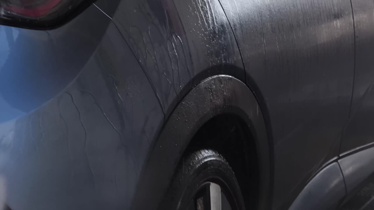 lavado de coches en curso