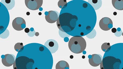 coloridos círculos geométricos abstractos patrones de animación 4k