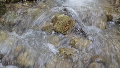 water running from the mountains