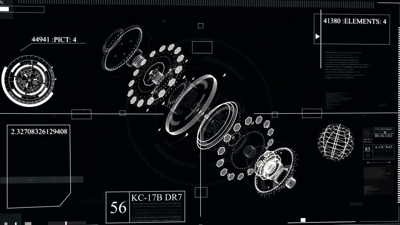 Futuristic interface design. HUD-technology for overlaying video and creating games. hologram