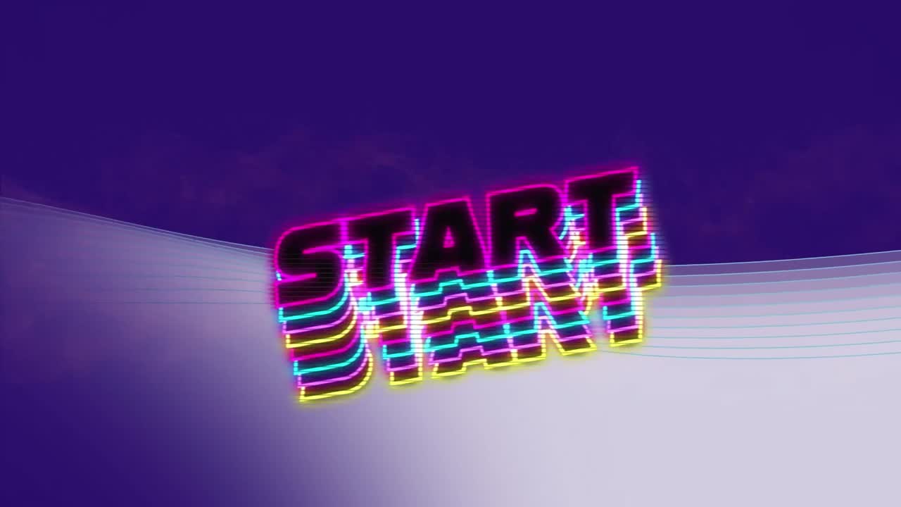 animación de que comiences a mover la onda blanca sobre un fondo azul