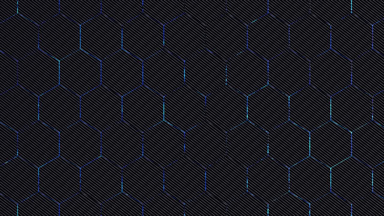 Abstract hexagon animation multicolor pattern 4K smooth concept