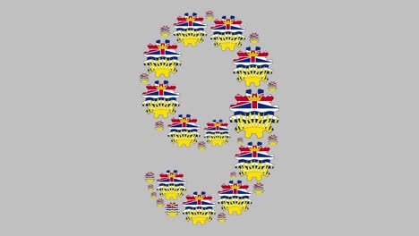 columbia británica número nueve