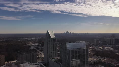 lenox high rises with the city of atlanta in the background