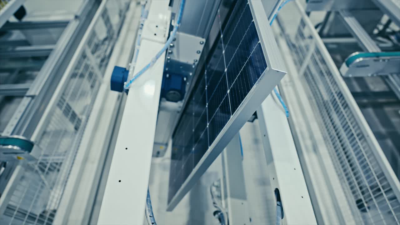 Solar panel manufacturing factory