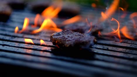 meatballs cooked on the barbecue