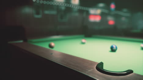 pool table in a bar