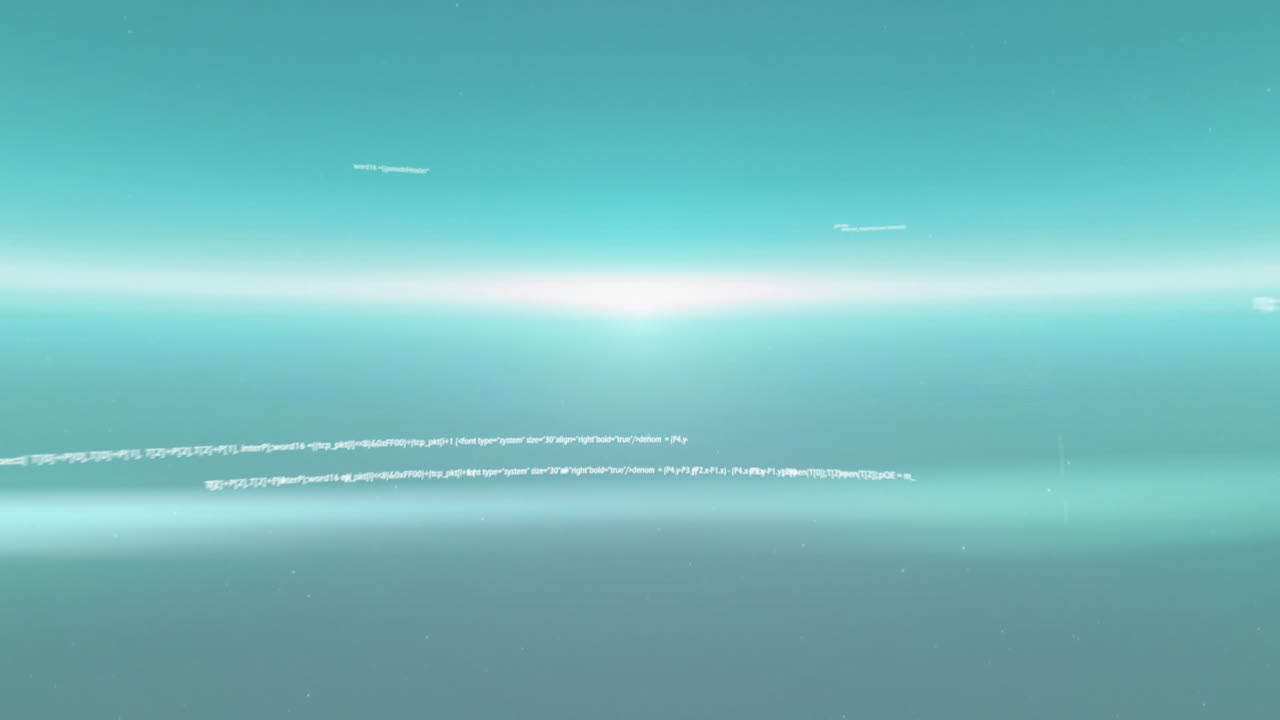 라이트 트레일을 통해 데이터 처리의 애니메이션