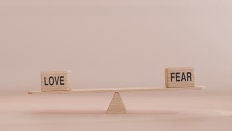 el amor y el miedo equilibrándose en el columpio