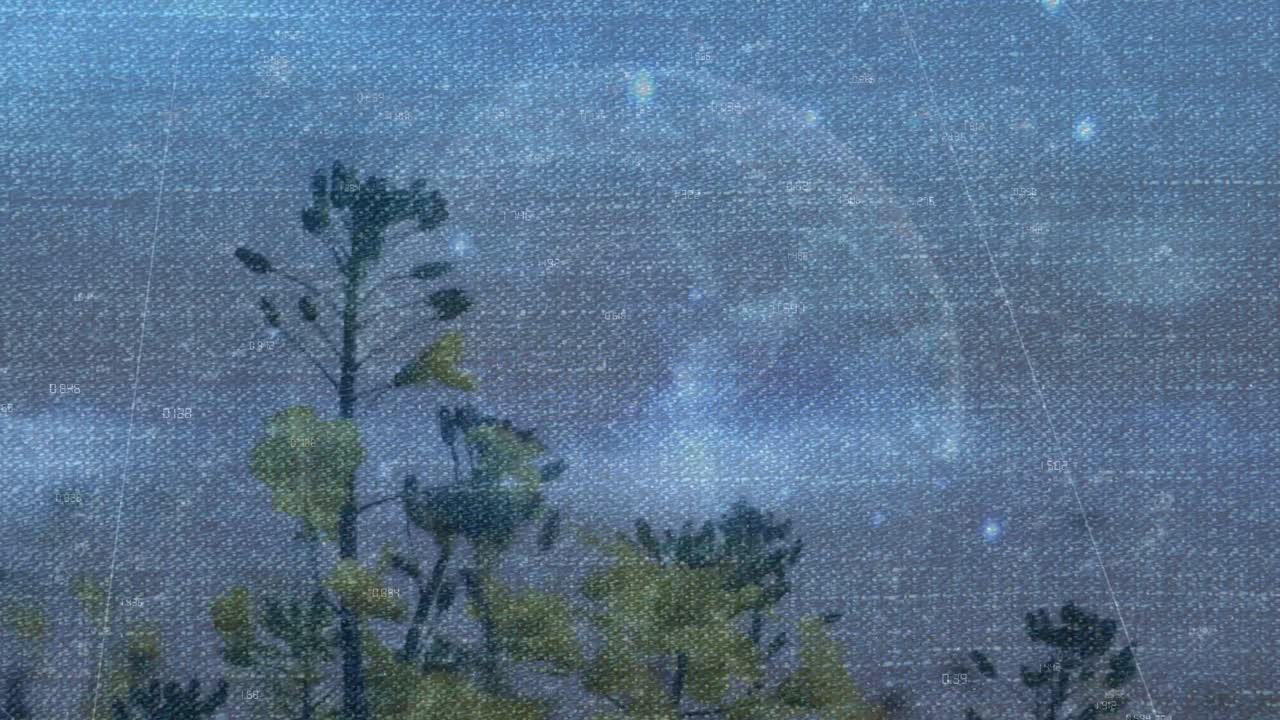 식물 위의 연결로 만들어진 지구의 애니메이션