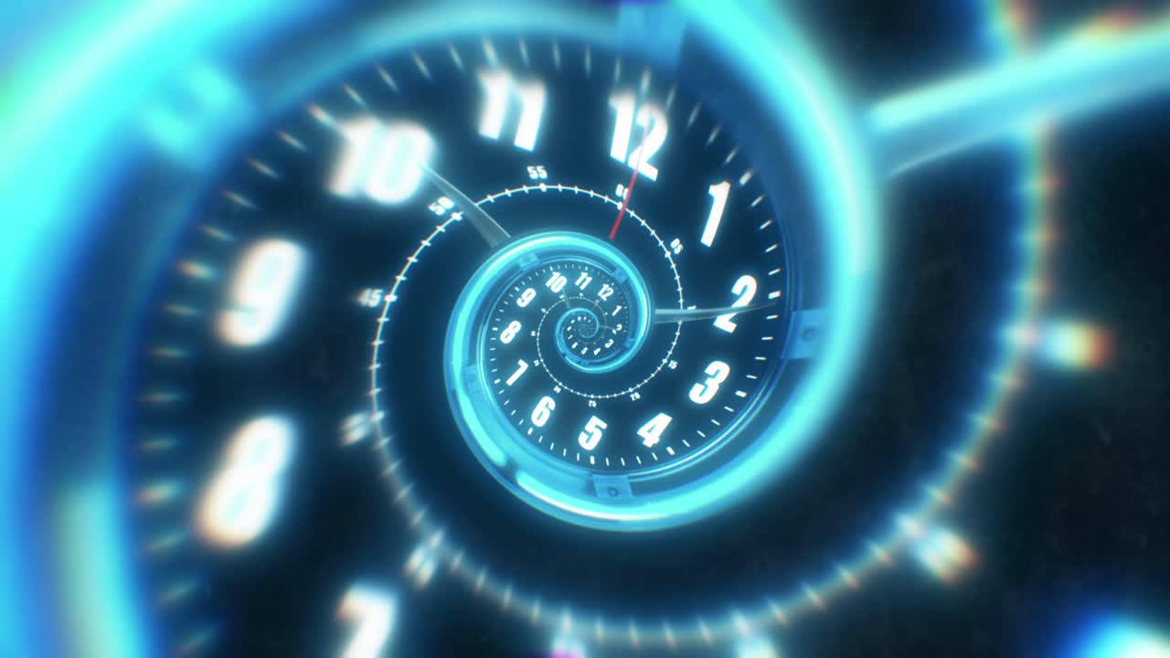 Abstract Spiral Clock