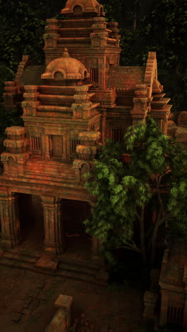 ancient temple ruins in the jungle