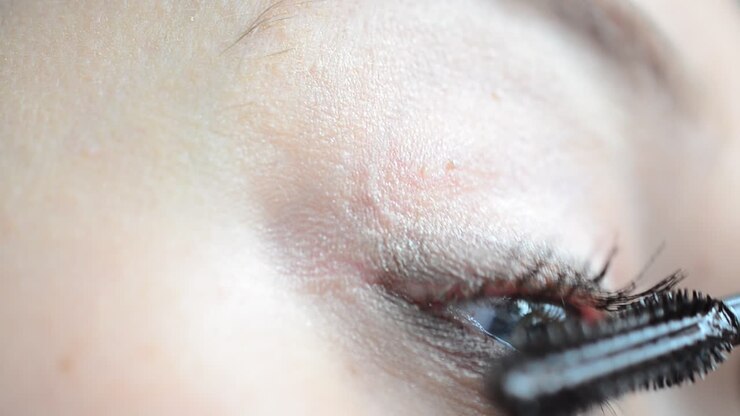 Frauenauge. Weibliches Make-up