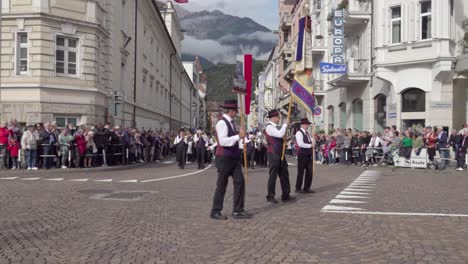 brass band horgenzell at the annual grape festival, meran - merano, south tyrol, italy (part 1 of 3)