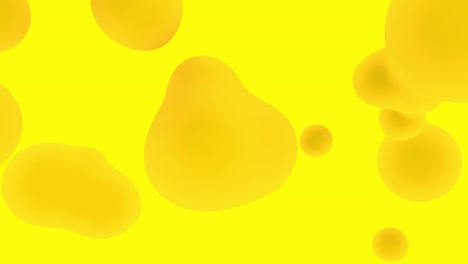 animated yellow abstract fluid shapes