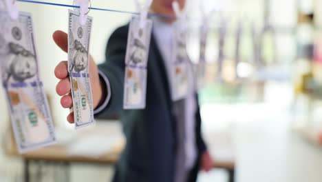 money laundering concept