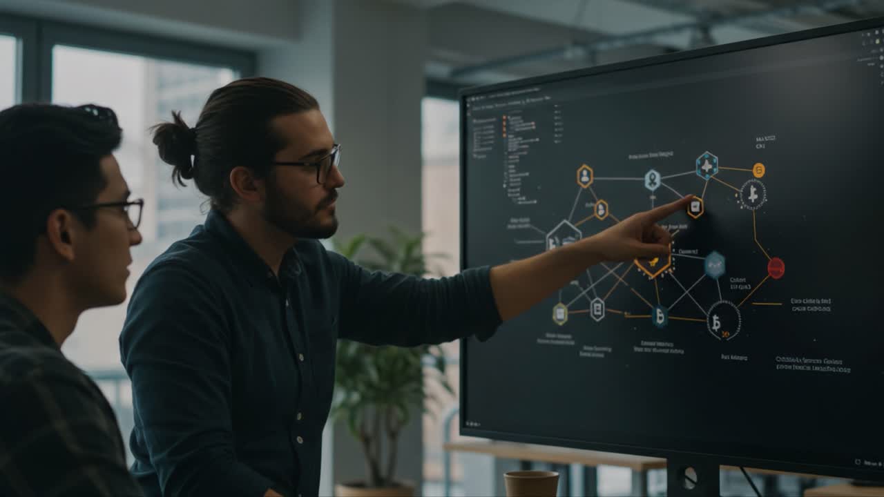 Collaborative Analysis of Data Visualization and Network Mapping by Two Professionals in a Modern Office Environment