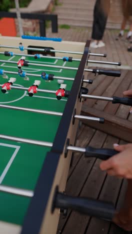 juego de mesa de futbolín