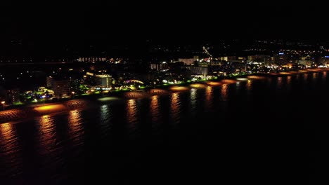 vida nocturna luces de mallorca isla ciudad españa amplia