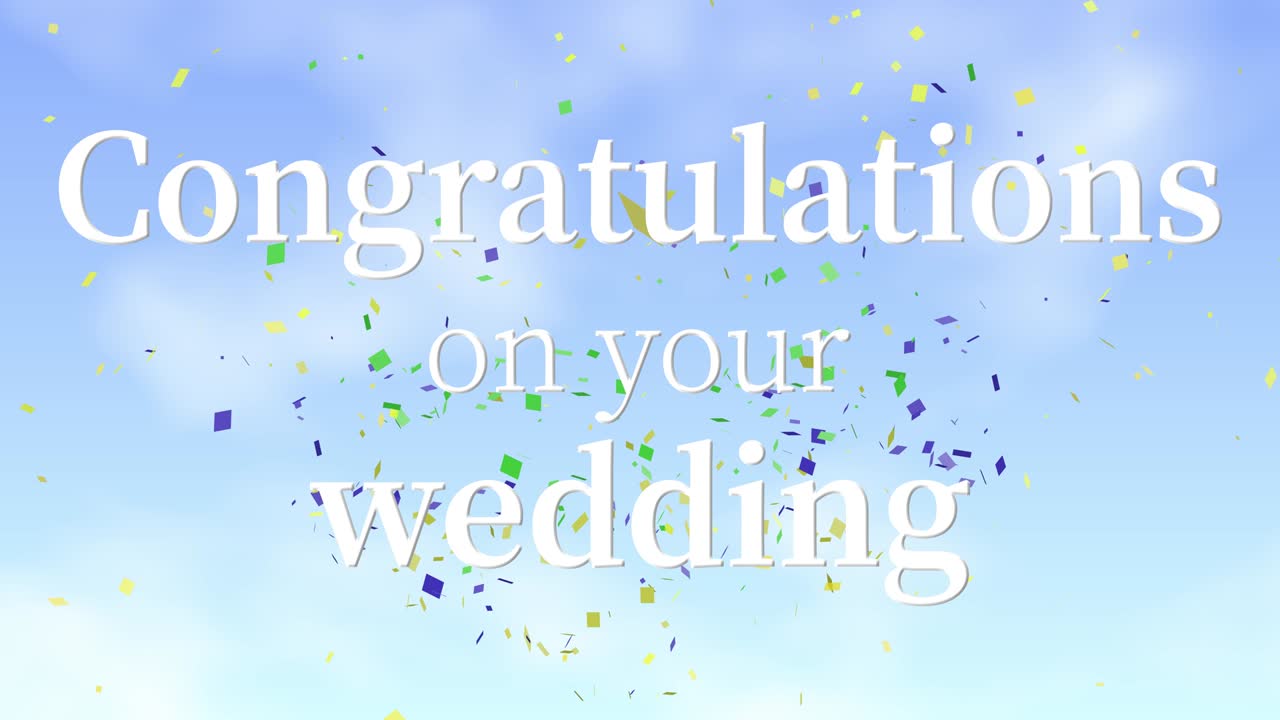 결혼 축하 메시지 문자 애니메이션 모션 그래픽