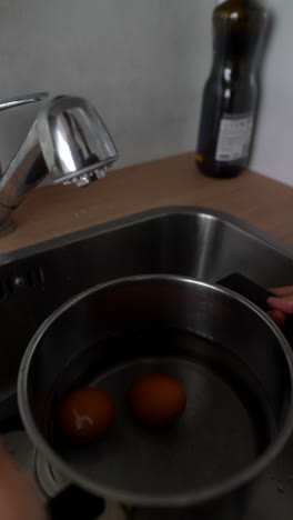 boiling eggs