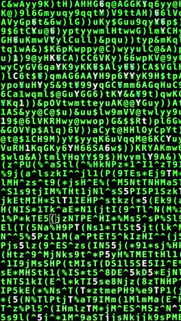 counting numbers, time and code information in vertical