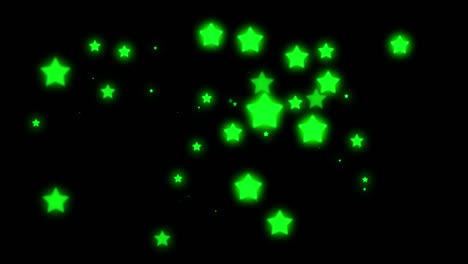 polígono en forma de estrella que parpadea gráficos de movimiento digitales cibernéticos
