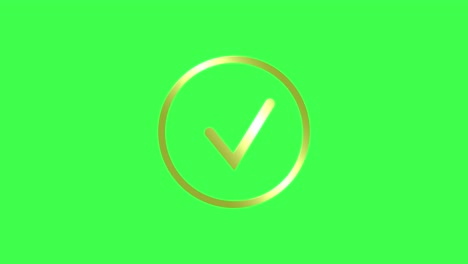 check mark 3d icon animation