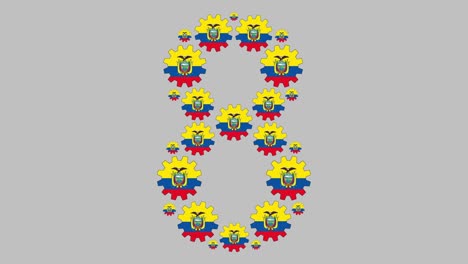 número ocho ecuatoriano