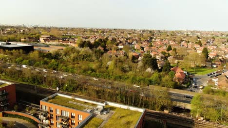 Top-view-of-residential-property's-in-London