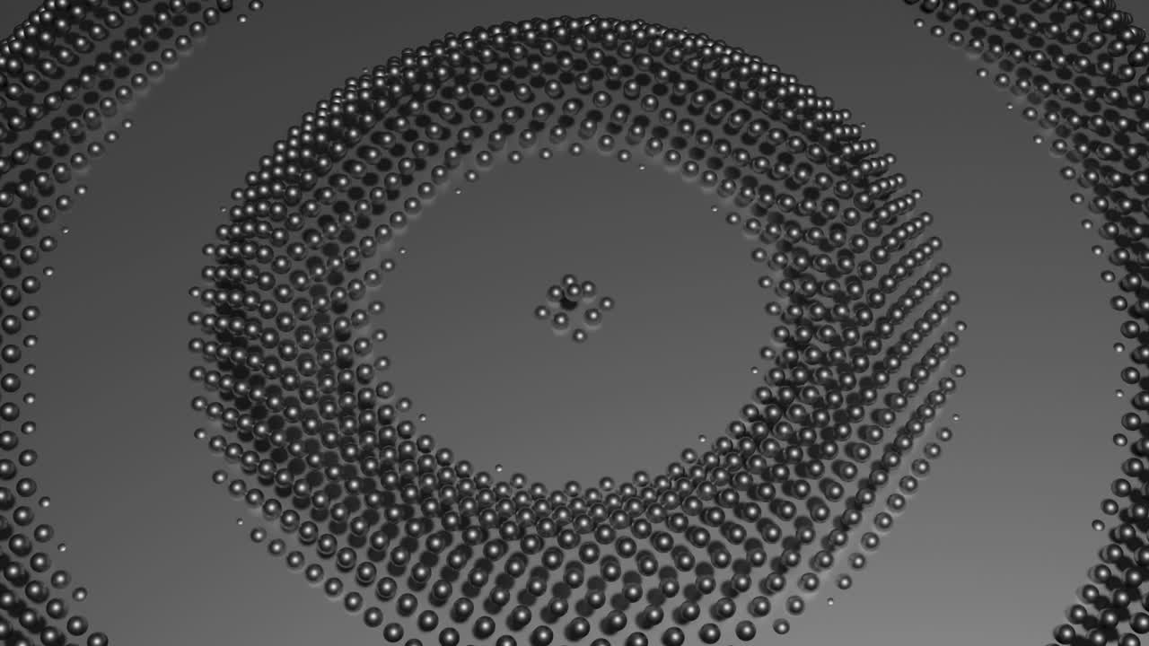 patrón geométrico abstracto de círculos y esferas