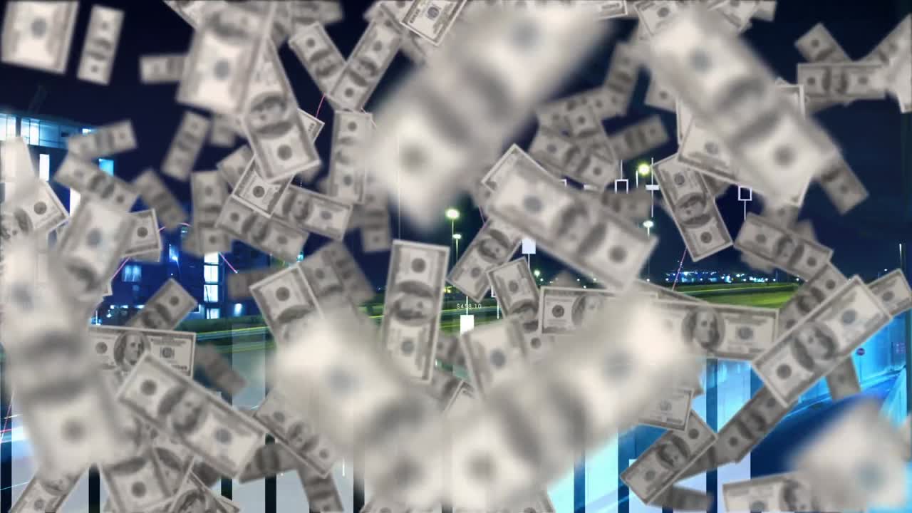 dólar volando hacia arriba