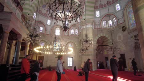 interior of a turkish mosque