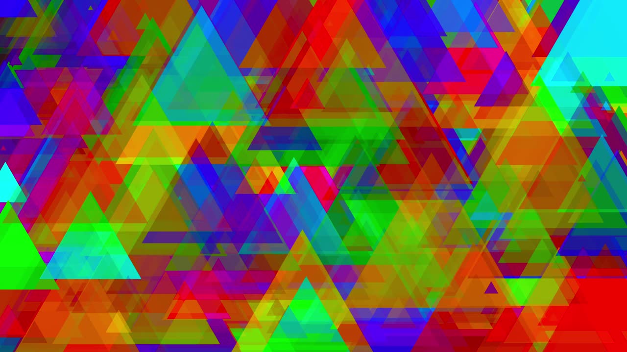 círculo de fondo de mosaico en forma de triángulo de colores abstractos