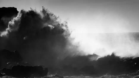 large ocean waves roll into the coast of hawaii and break on the shore 2