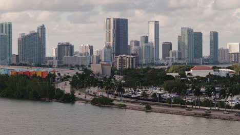 miami skyline and biscayne bay