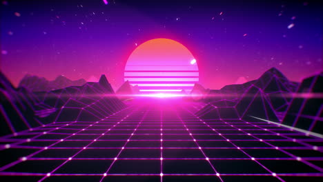 80er-Retro-Hintergründe