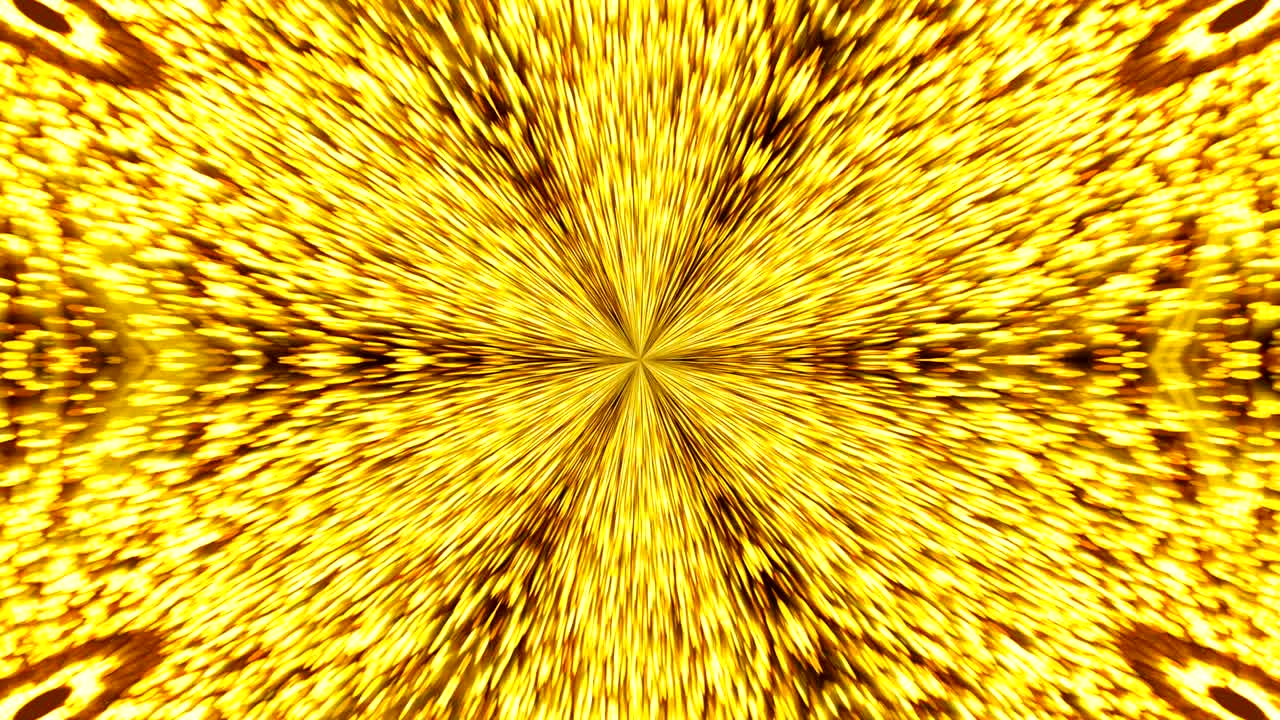 금색 칼레이도스코프로 추상적인 배경