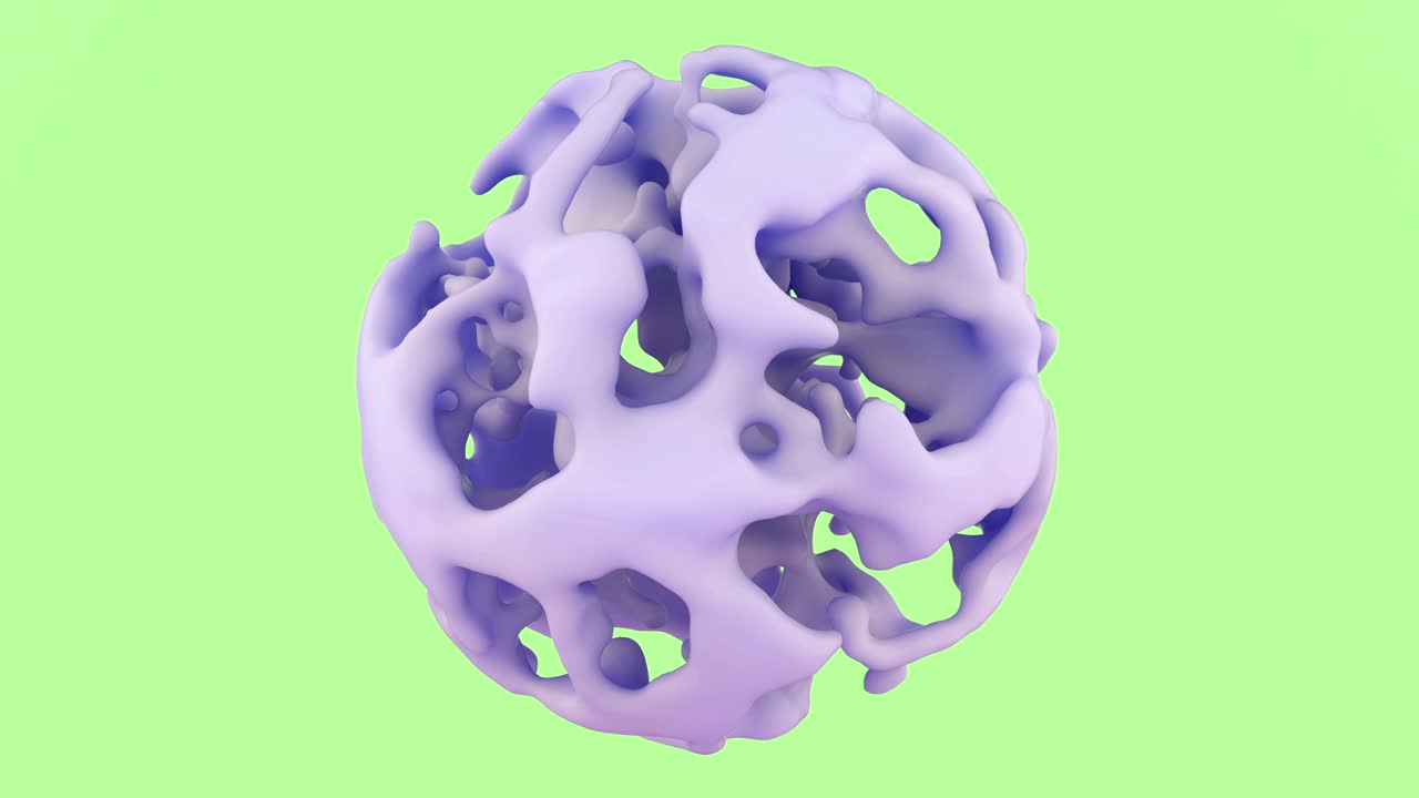 animación abstracta 3d de líquido metálico sin peso o plasma estructural. imágenes de glamour de moda futuristas perfectas para la publicidad de productos cosméticos o dispositivos tecnológicos.