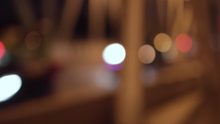 Out of focus traffic on the road