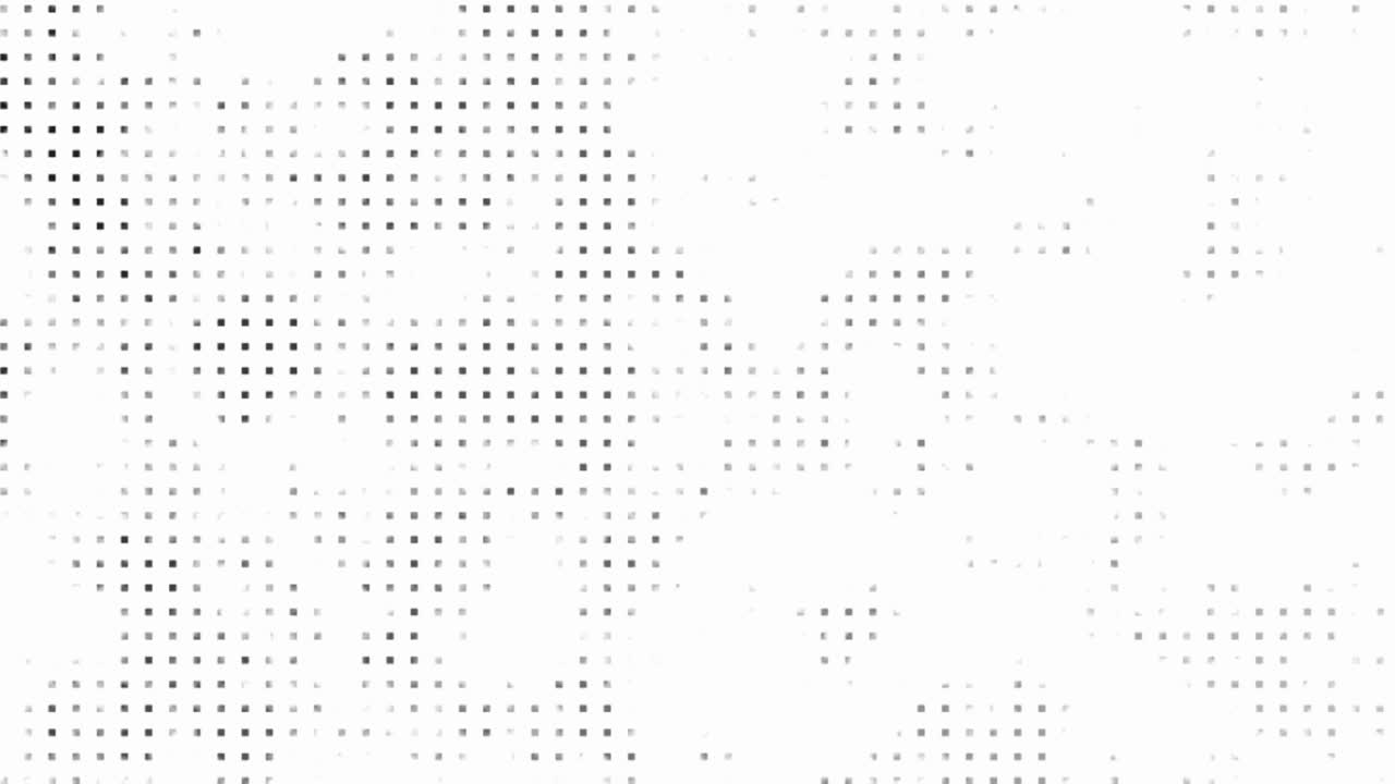 Seamless - Halftone converting dots to square motion background, Square pixelate background, Retro and Vintage Pattern