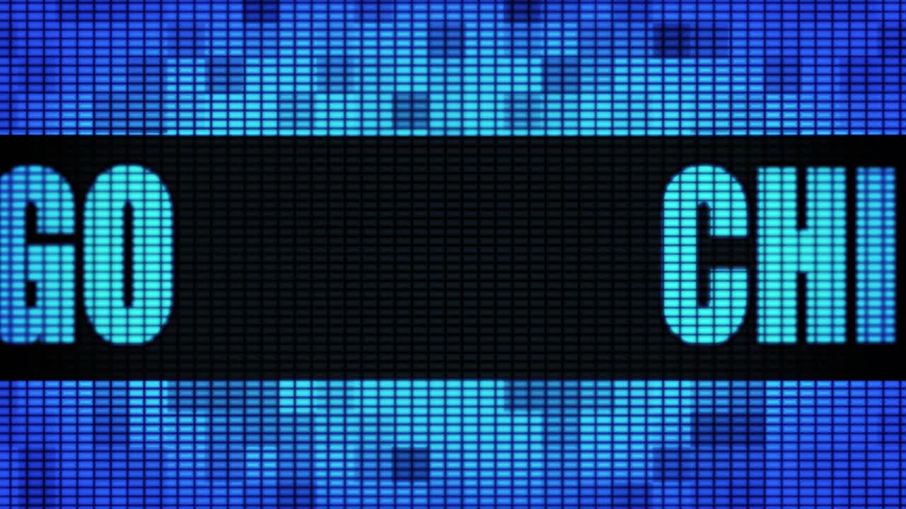 Digital Display Showing Chicago