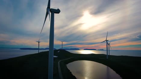 windmills for electric power production havoygavelen windmill park norway