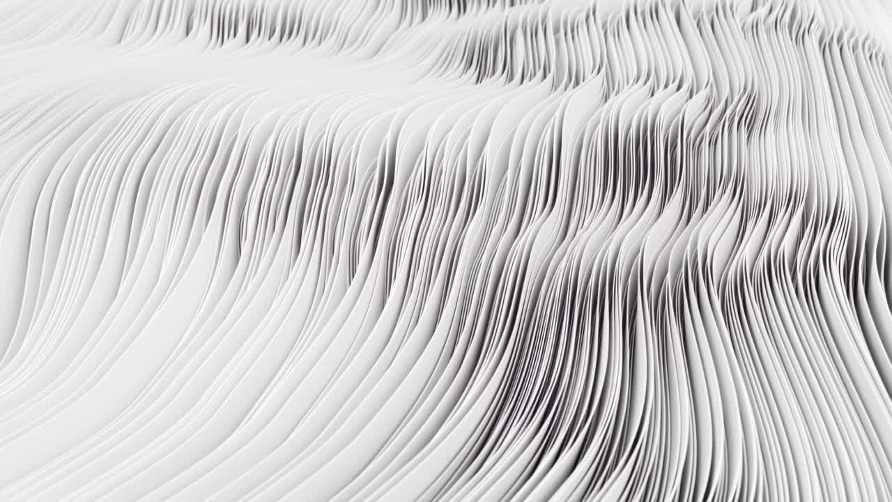 ondas de papel apiladas