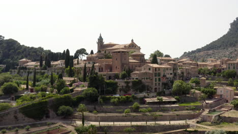 Historical-Royal-Charterhouse-of-Valldemossa-above-garden-terraces