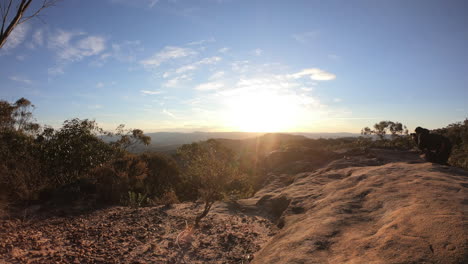 Time-lapse-in-a-vast-Australian-nature