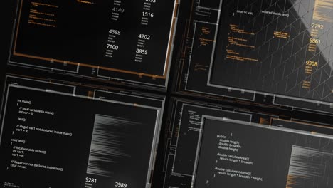 Futuristic Digital Interface Screens