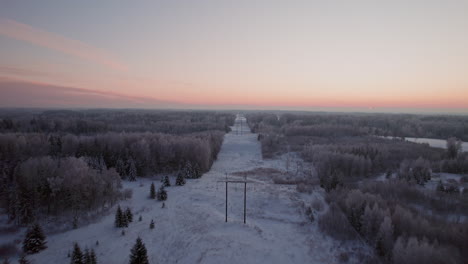 Drone-footage-flying-over-high-voltage-electric-line