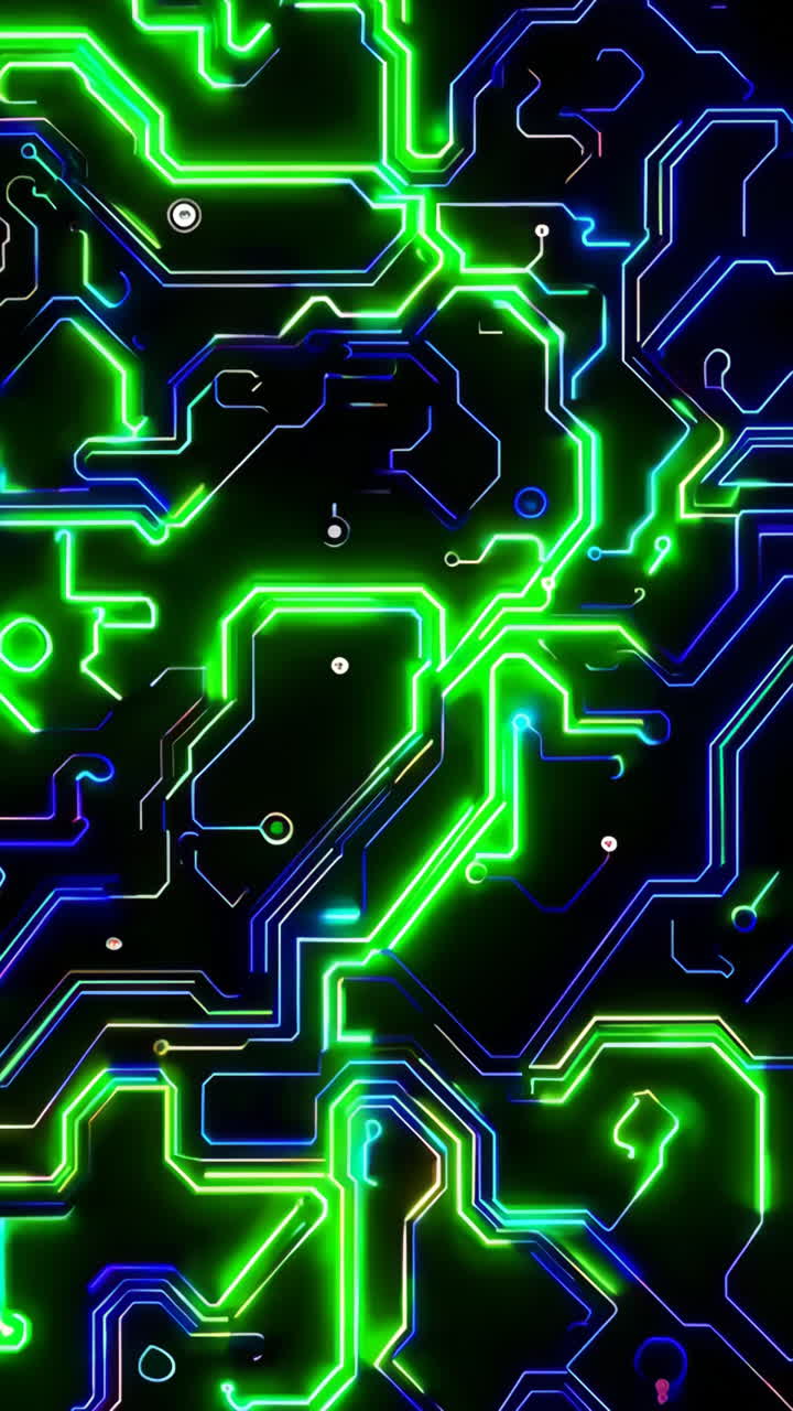 patrón de placa de circuitos de neón abstracto