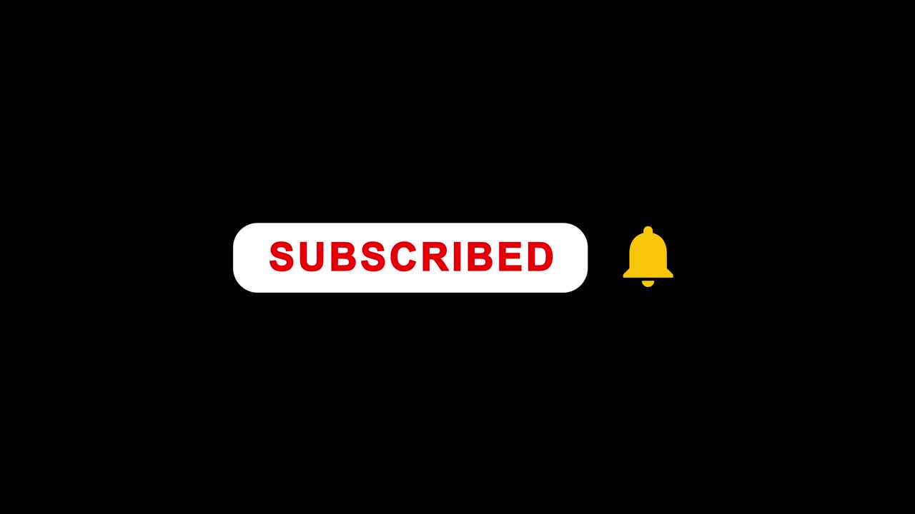 Mouse clicking a subscribe button and bell notification youtube intro subscribe notification button